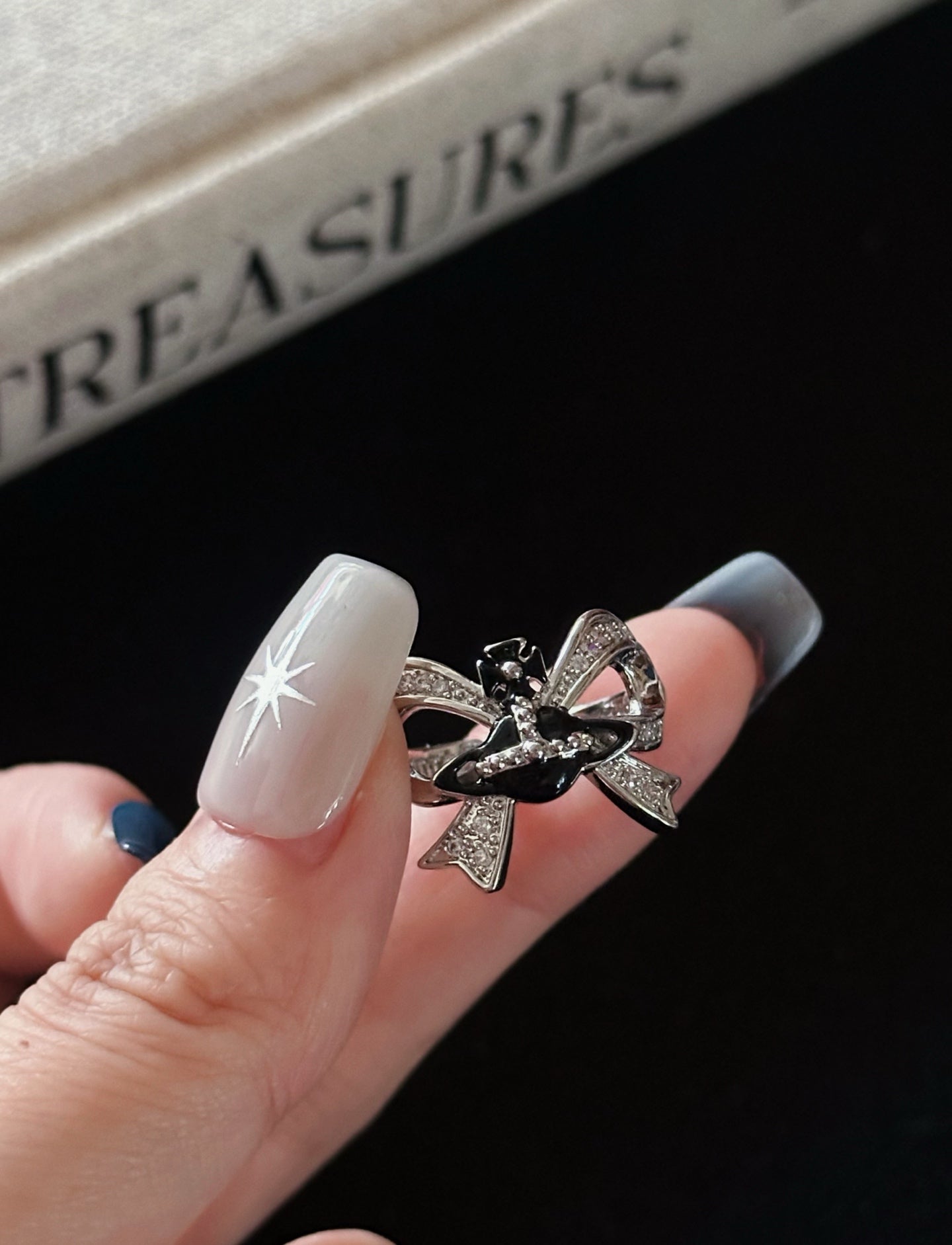 ASLOP TREASURE Bow & Saturn Ring – additional ring product photo