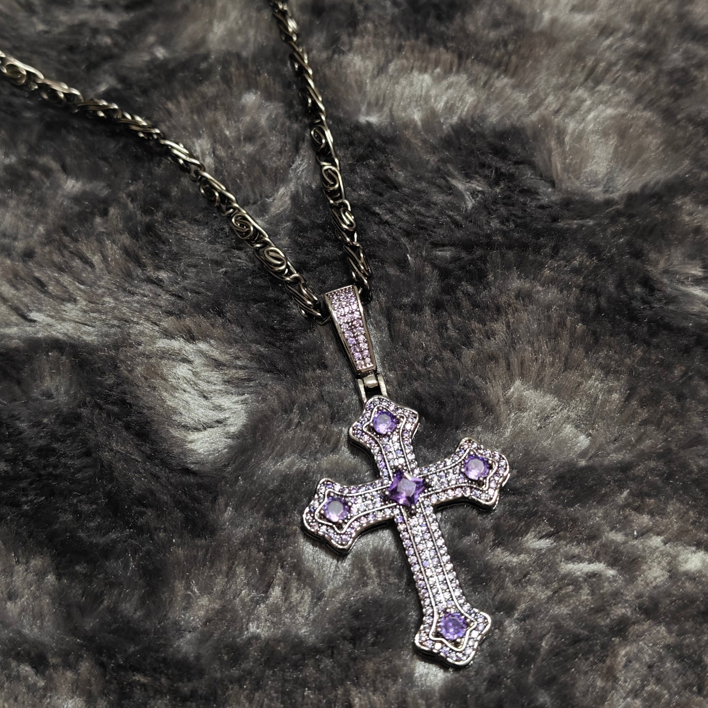 cross pendant necklace alternative dark style