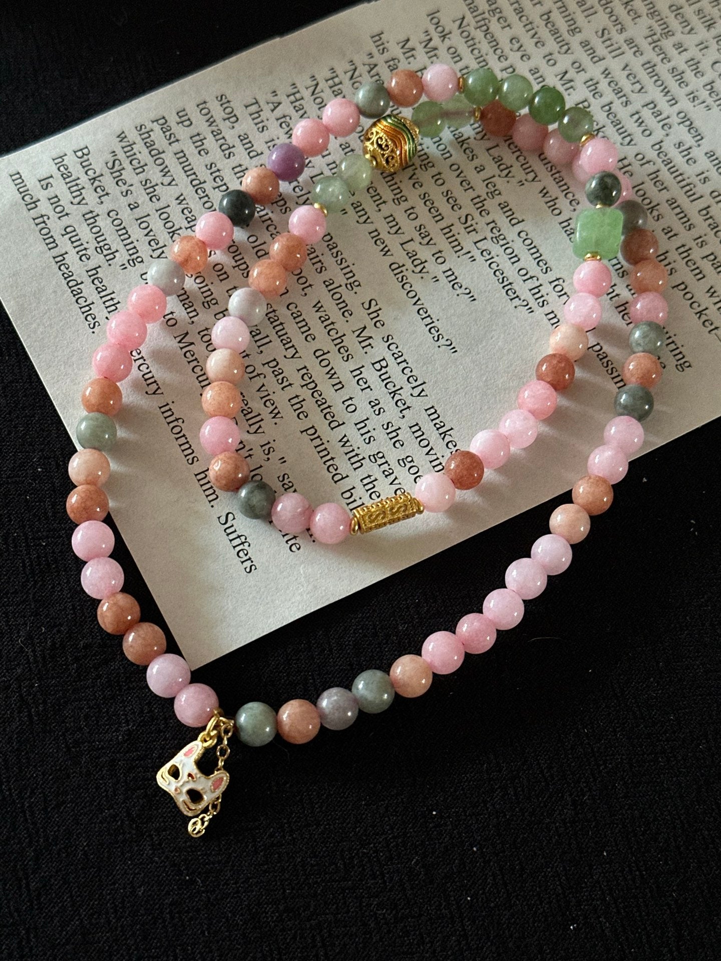 ASLOP TREASURE Fox Spirit Beaded Necklace – necklace product photo