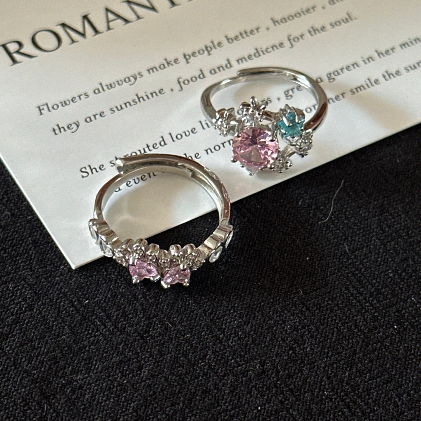 ASLOP TREASURE Pink & Blue Star Ring – ring product photo