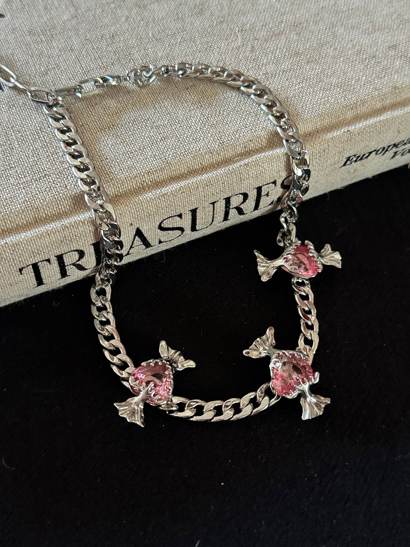 ASLOP TREASURE Pink Candy Necklace – necklace product photo
