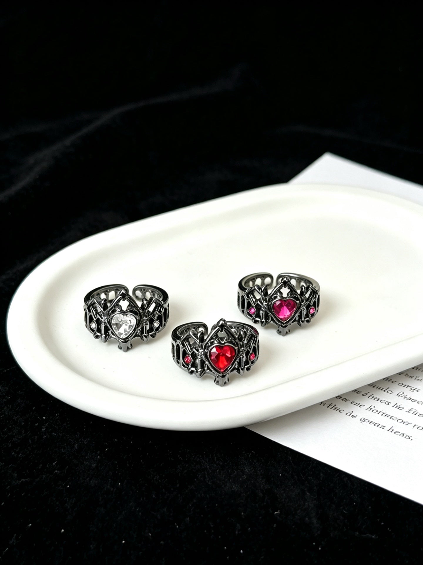 ASLOP TREASURE Gothic Crown Ring Sets – ring product photo