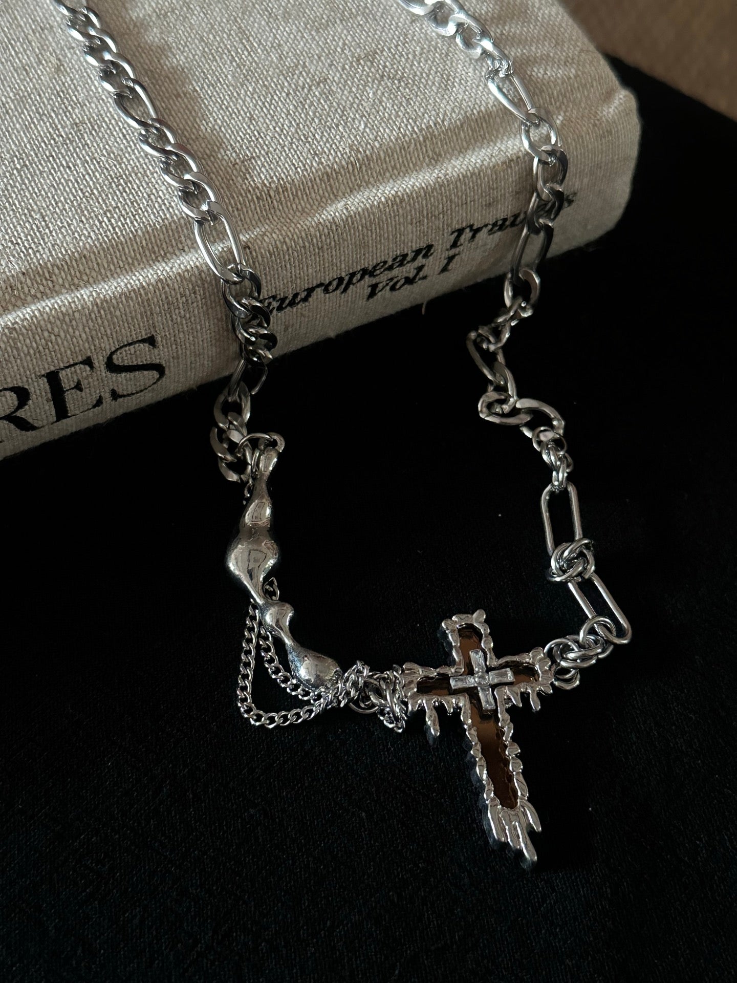 ASLOP TREASURE Unisex Cross Necklace – necklace product photo