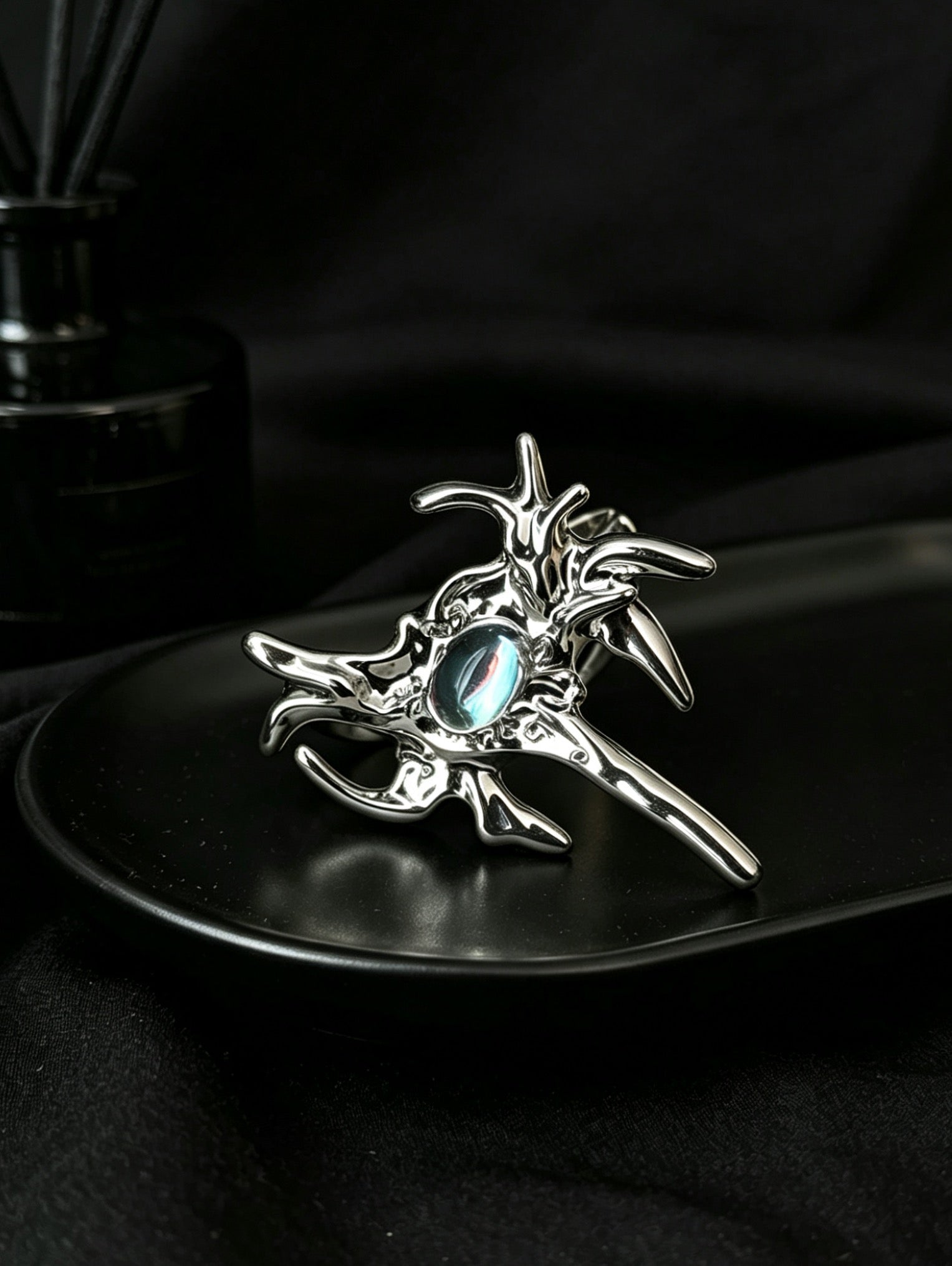 ASLOP TREASURE Abstract Moonstone Ring – product photo