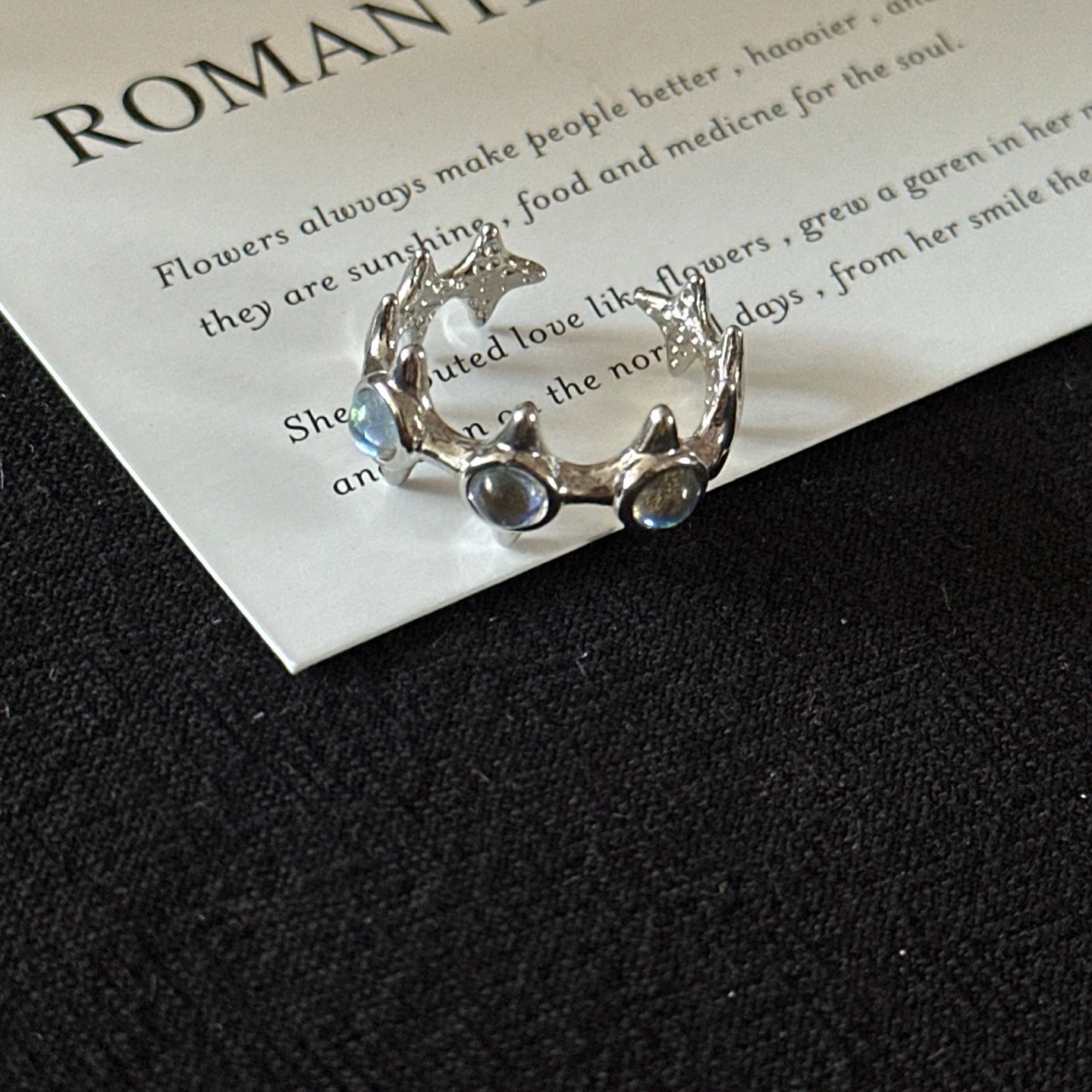 ASLOP TREASURE Cool Moon Stacking Ring – additional ring product photo