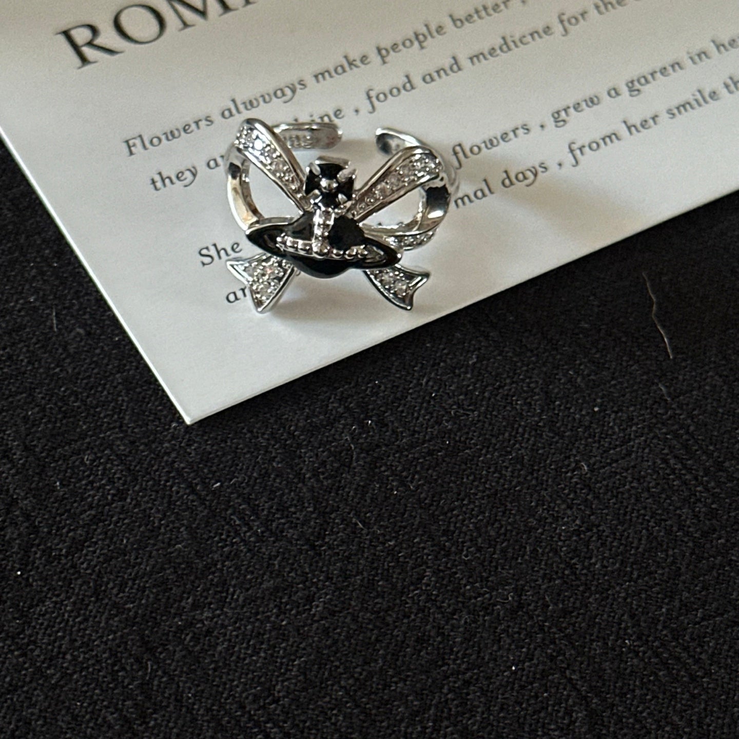 ASLOP TREASURE Bow & Saturn Ring – additional ring product photo