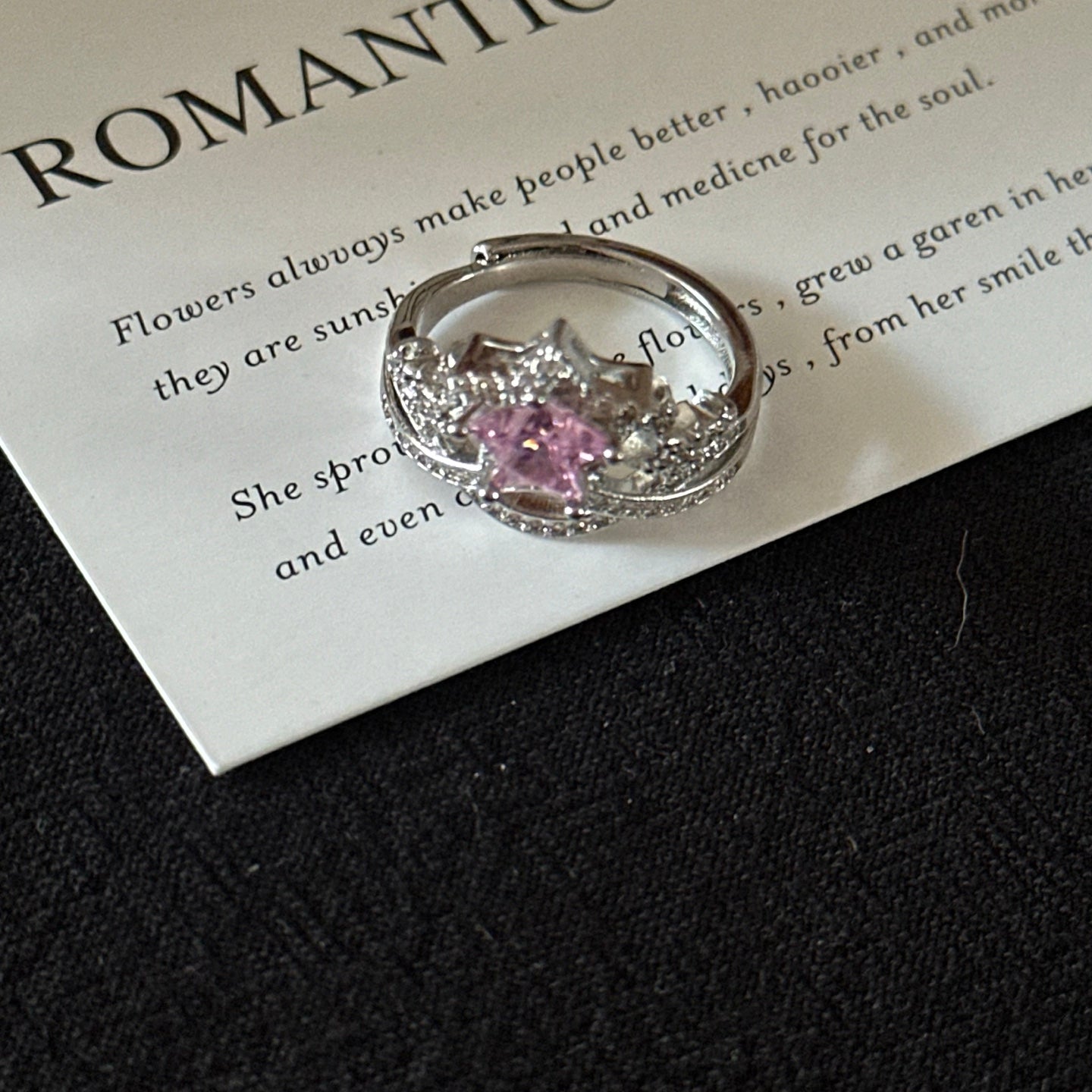 ASLOP TREASURE Runaway Princess Star Crown Ring – additional ring product photo