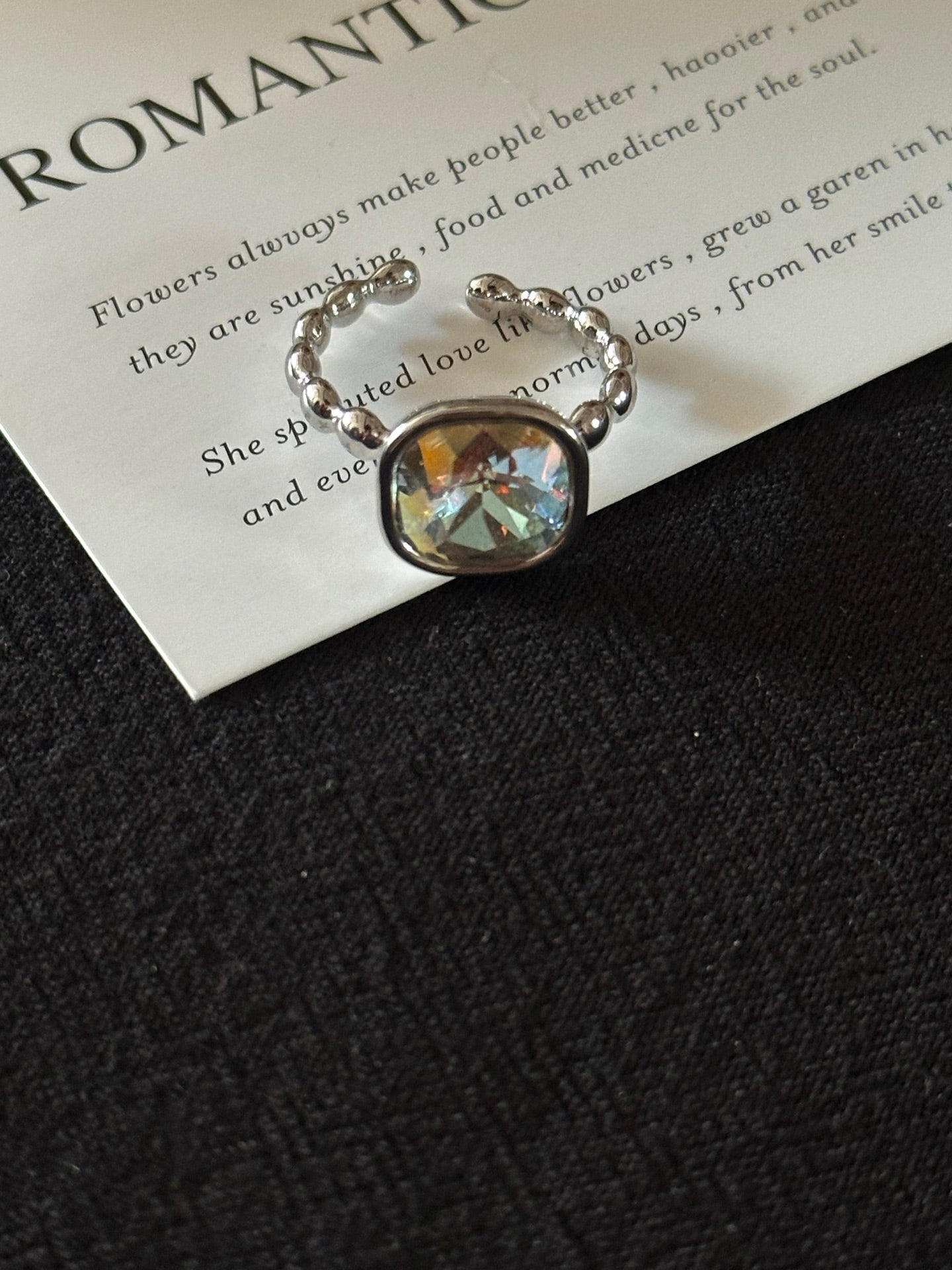 ASLOP TREASURE Iridescent Cube Ring – additional ring product photo