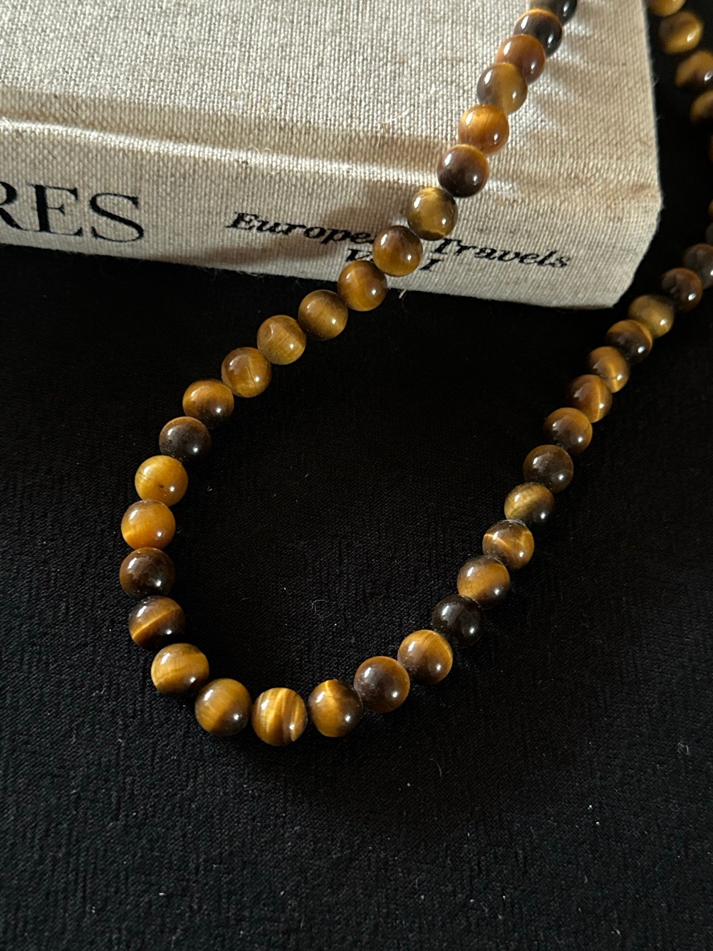 ASLOP TREASURE Tiger's Eye Bead Necklace – additional necklace product photo