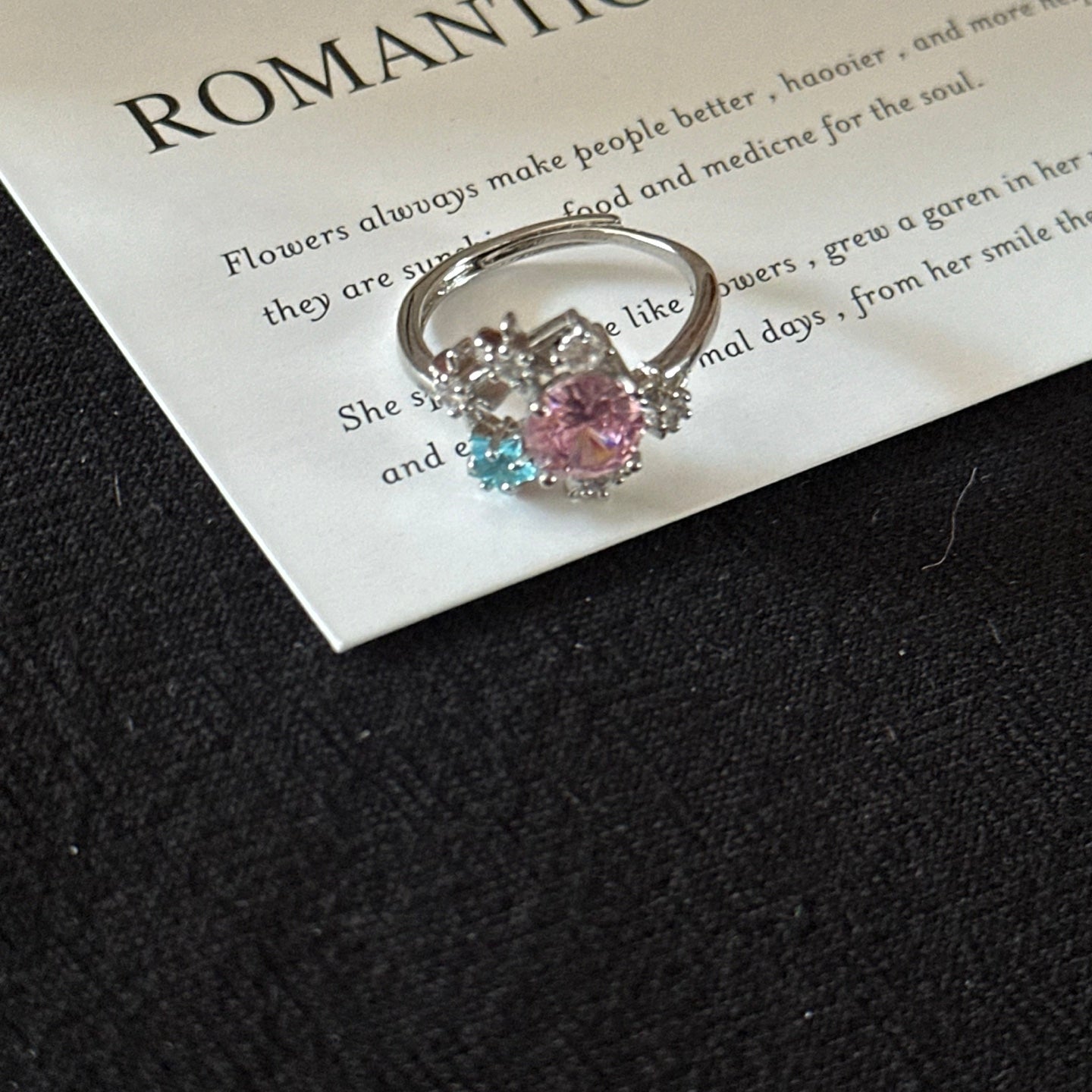 ASLOP TREASURE Pink & Blue Star Ring – additional ring product photo