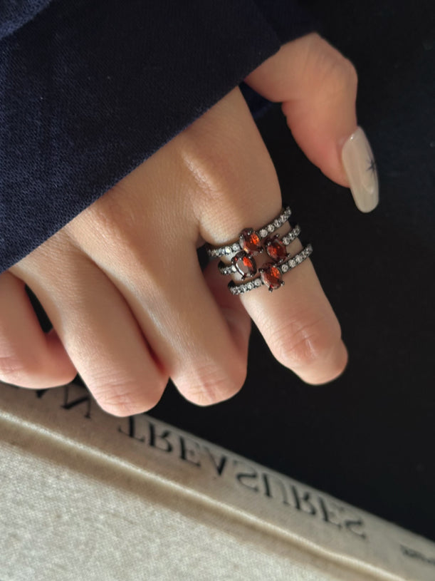 ASLOP TREASURE Dark Sweet Wide Band Ring – additional ring product photo