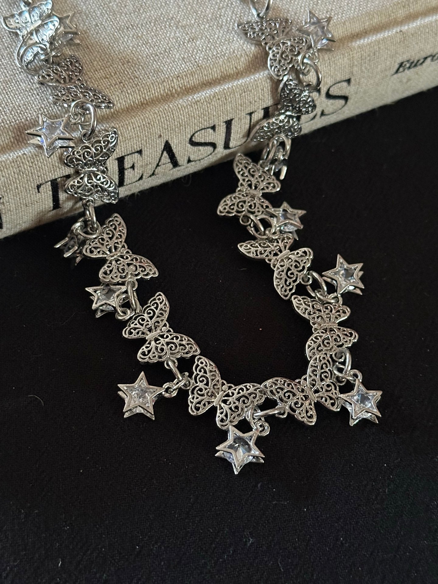 ASLOP TREASURE Vintage Butterfly Necklace – additional necklace product photo
