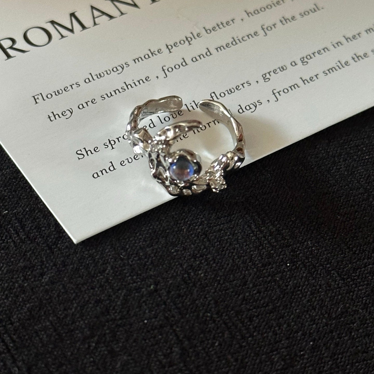 ASLOP TREASURE Cool Moon Stacking Ring – additional ring product photo