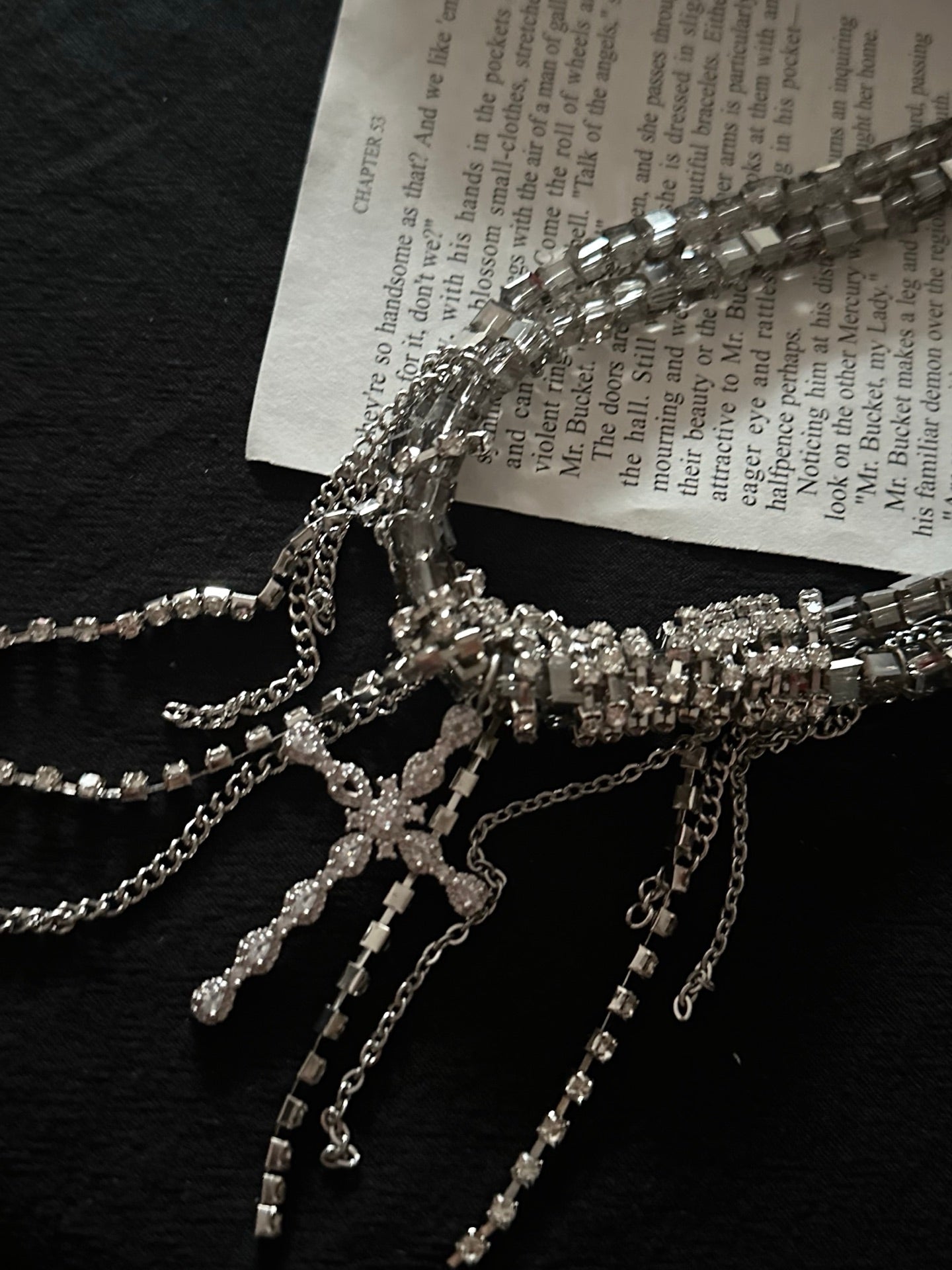 ASLOP TREASURE Starlight Tassel Choker – additional necklace product photo