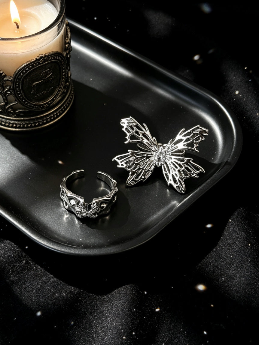 ASLOP TREASURE Hollow Butterfly Ring – additional ring product photo