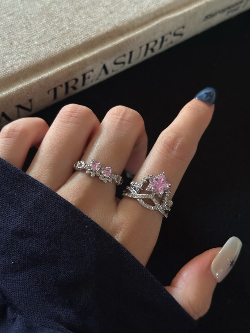ASLOP TREASURE Runaway Princess Star Crown Ring – additional ring product photo