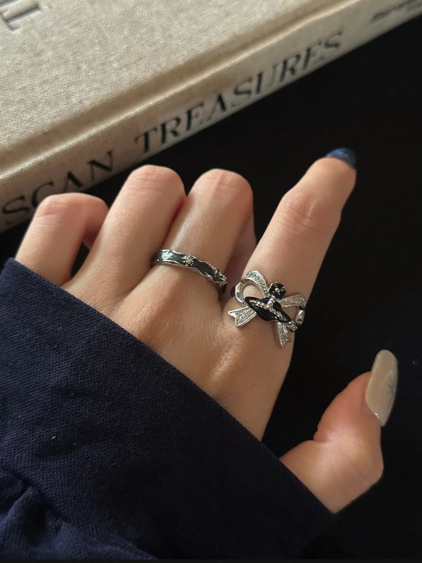 ASLOP TREASURE Bow & Saturn Ring – additional ring product photo