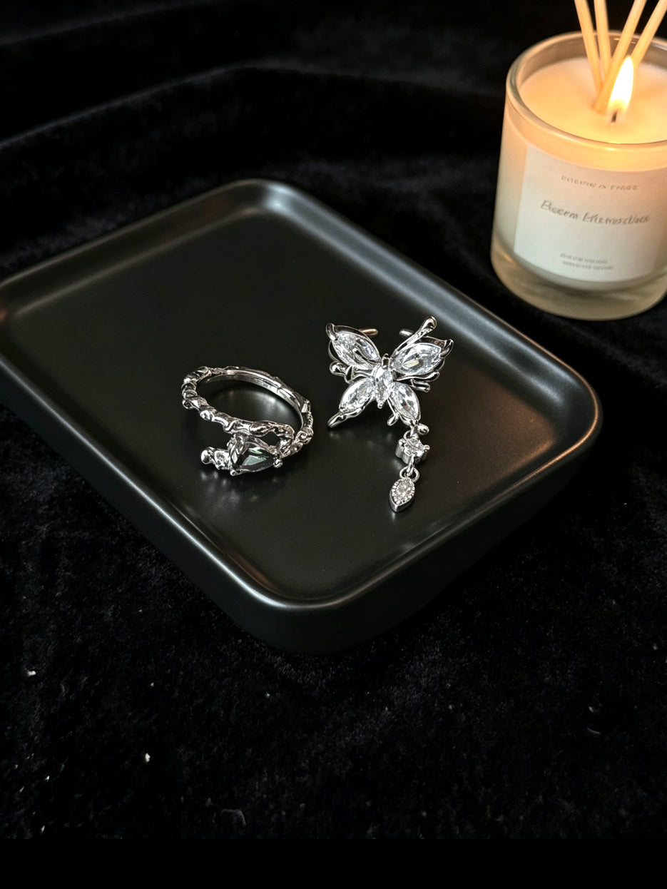 ASLOP TREASURE Iridescent Zircon Branch Ring – detail photo 5