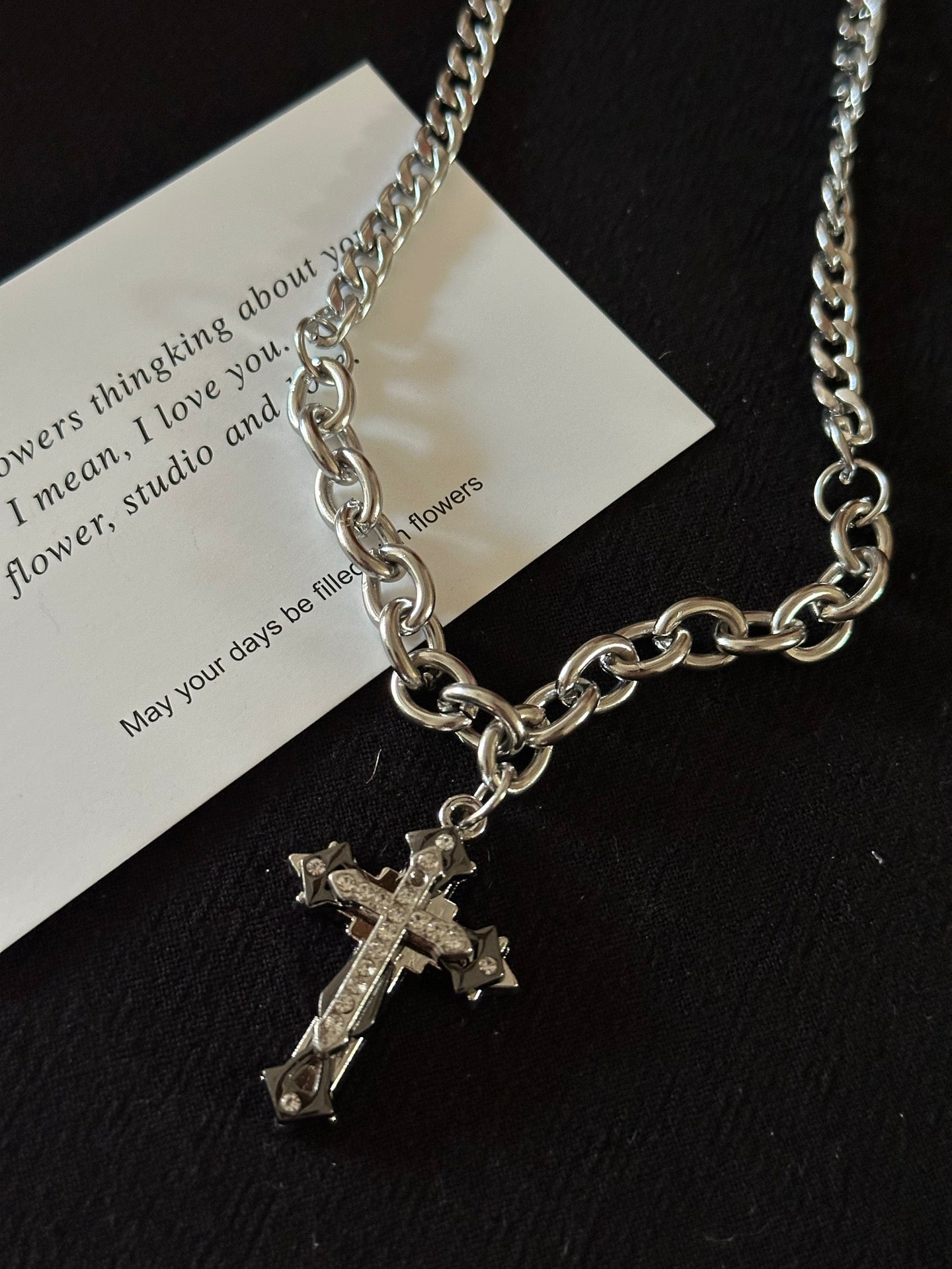 ASLOP TREASURE Dimensional Cross Necklace – additional necklace product photo
