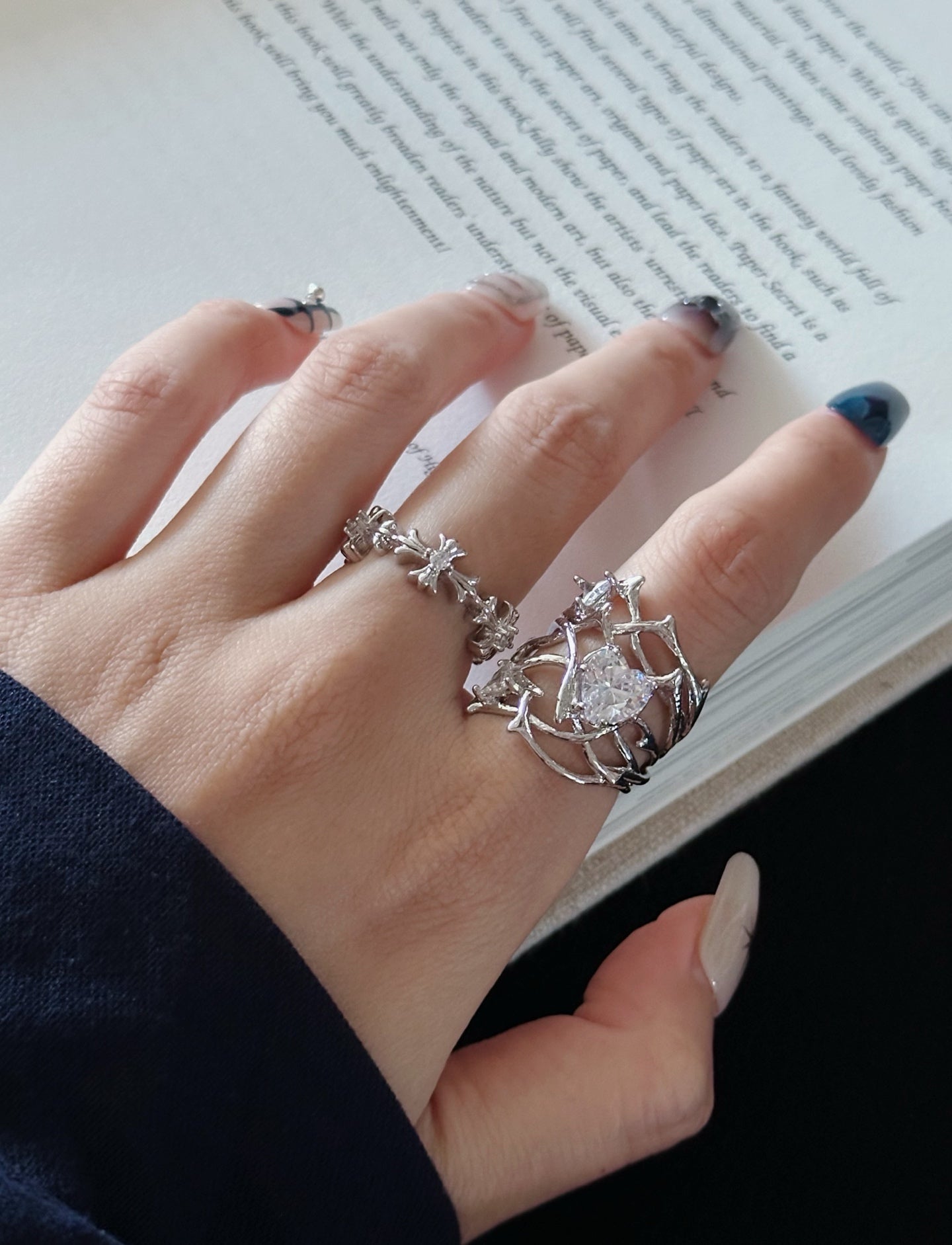 Hollow Wide Statement Ring
