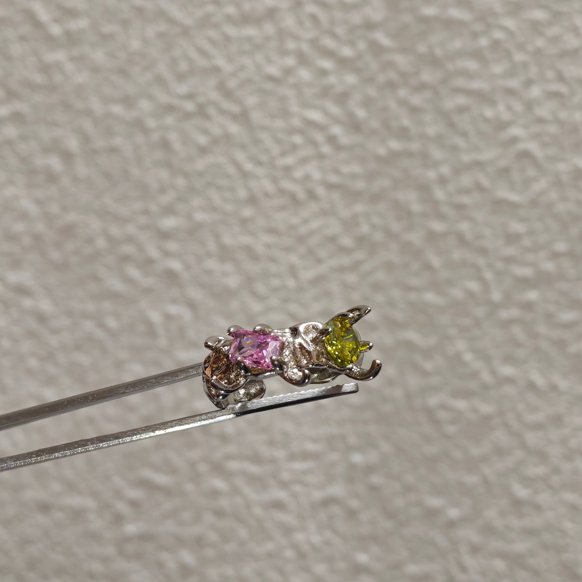 multicolor crystal ring alternative dark aesthetic