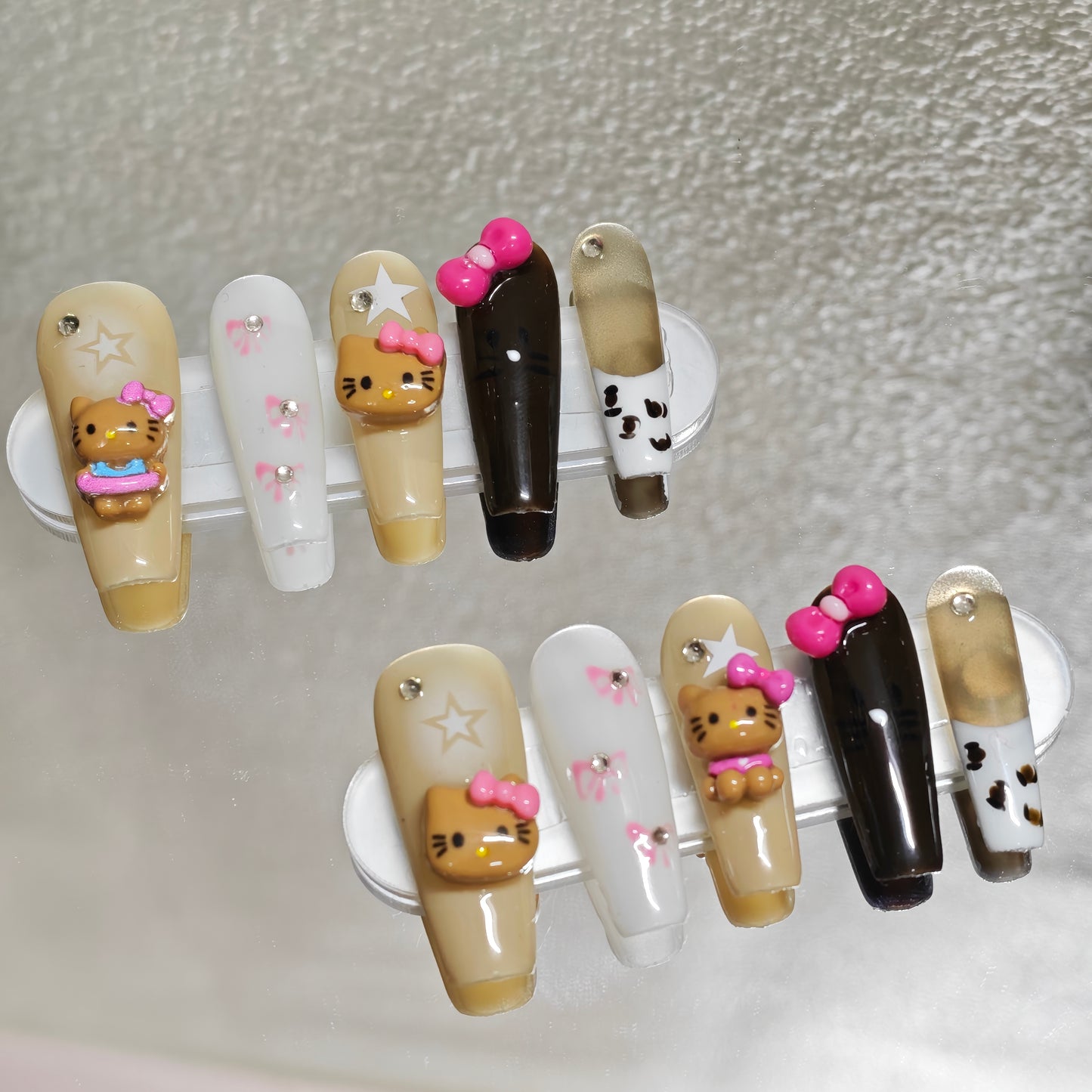 hello kitty press on nails y2k aesthetic