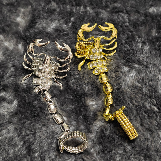 gold scorpion ring alternative jewelry gothic style