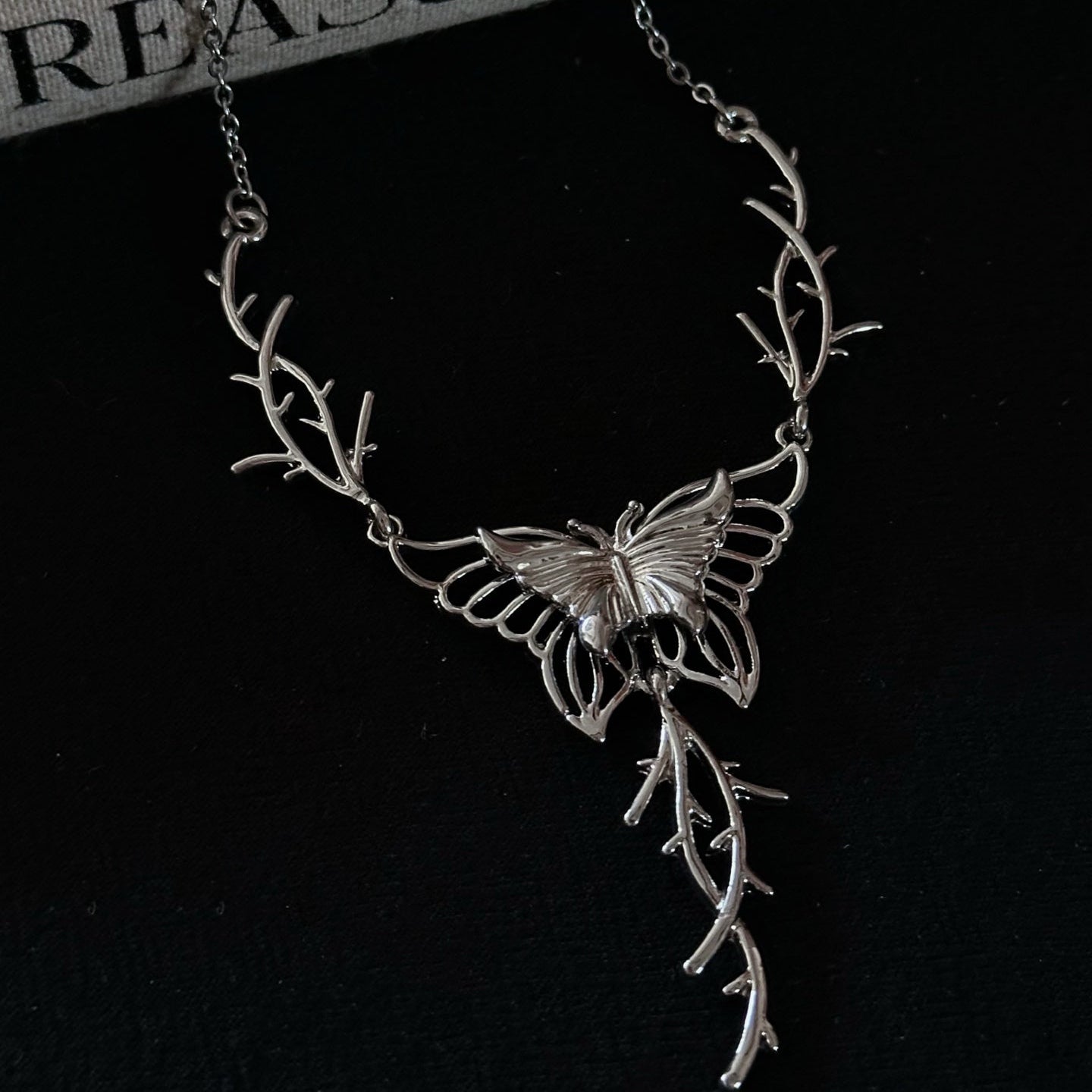 Thorned Wings Butterfly Necklace