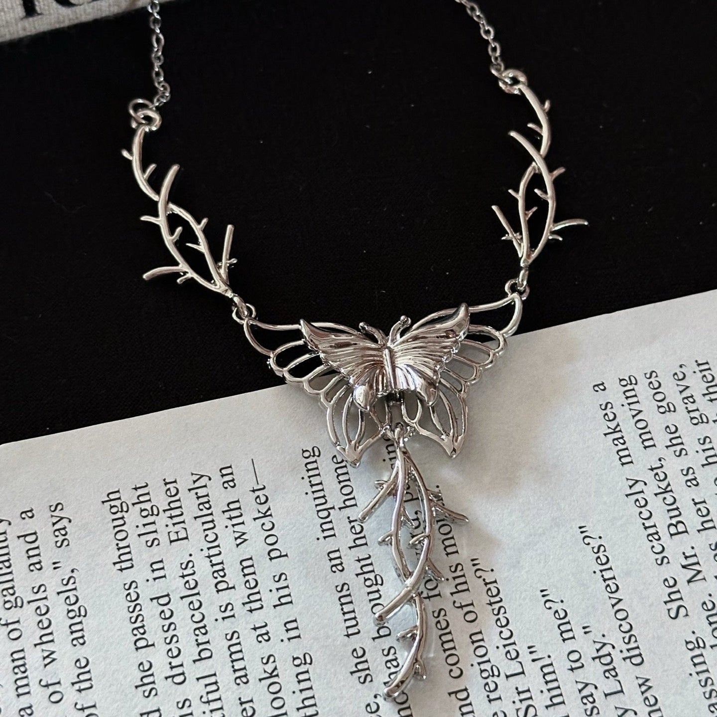 Thorned Wings Butterfly Necklace